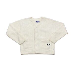 FA World Entertainment F*cking Awesome Cardigan Sweater Medium Pale Yellow